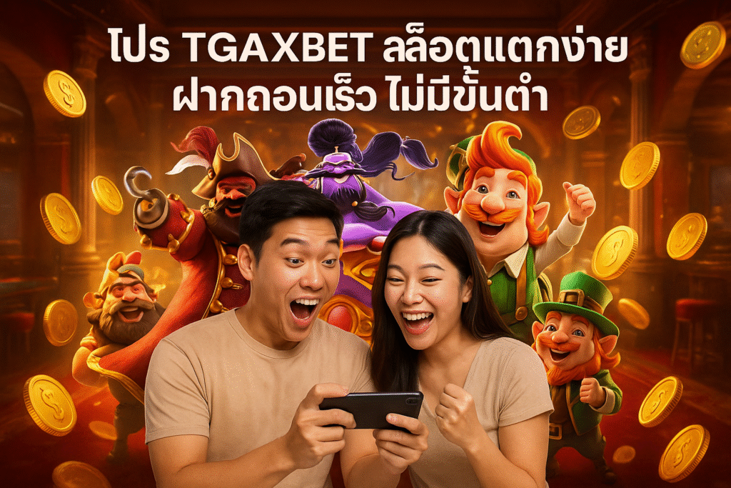 โปร TGAXBET สล็อตแตกง่าย ฝากถอนเร็ว ไม่มีขั้นต่ำ